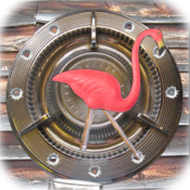 Flamingo Redneck Pendulum Clock