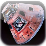 Splashdown, Apollo Command Module, 3-D (for Amber/Blue glasses)